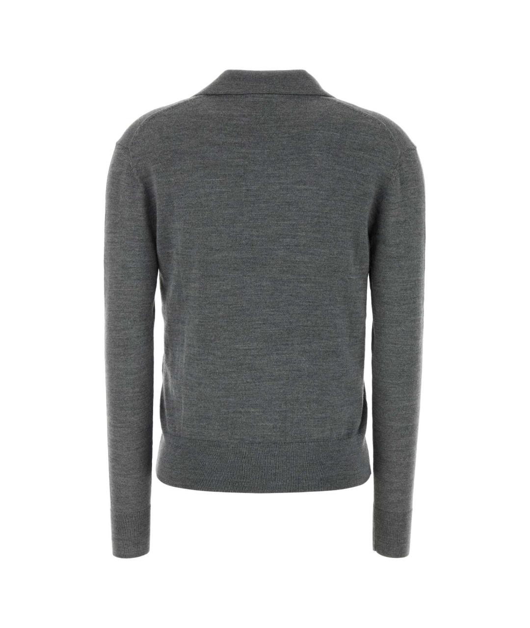 CALVIN KLEIN Серый полиэстеровый джемпер / свитер, фото 2