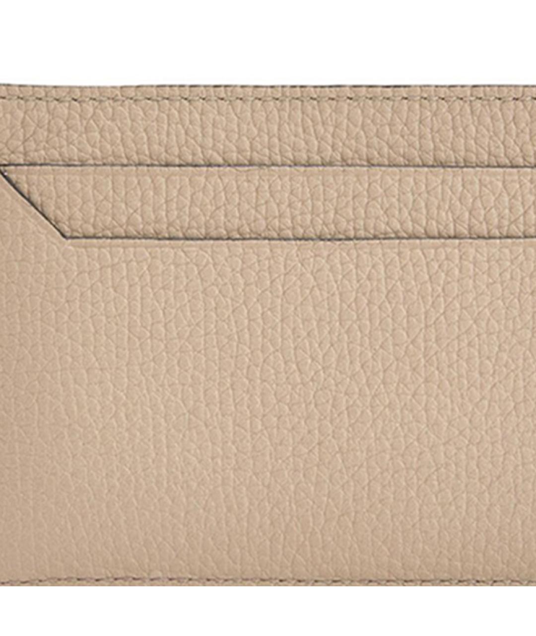 LOEWE Бежевый кожаный кардхолдер, фото 4