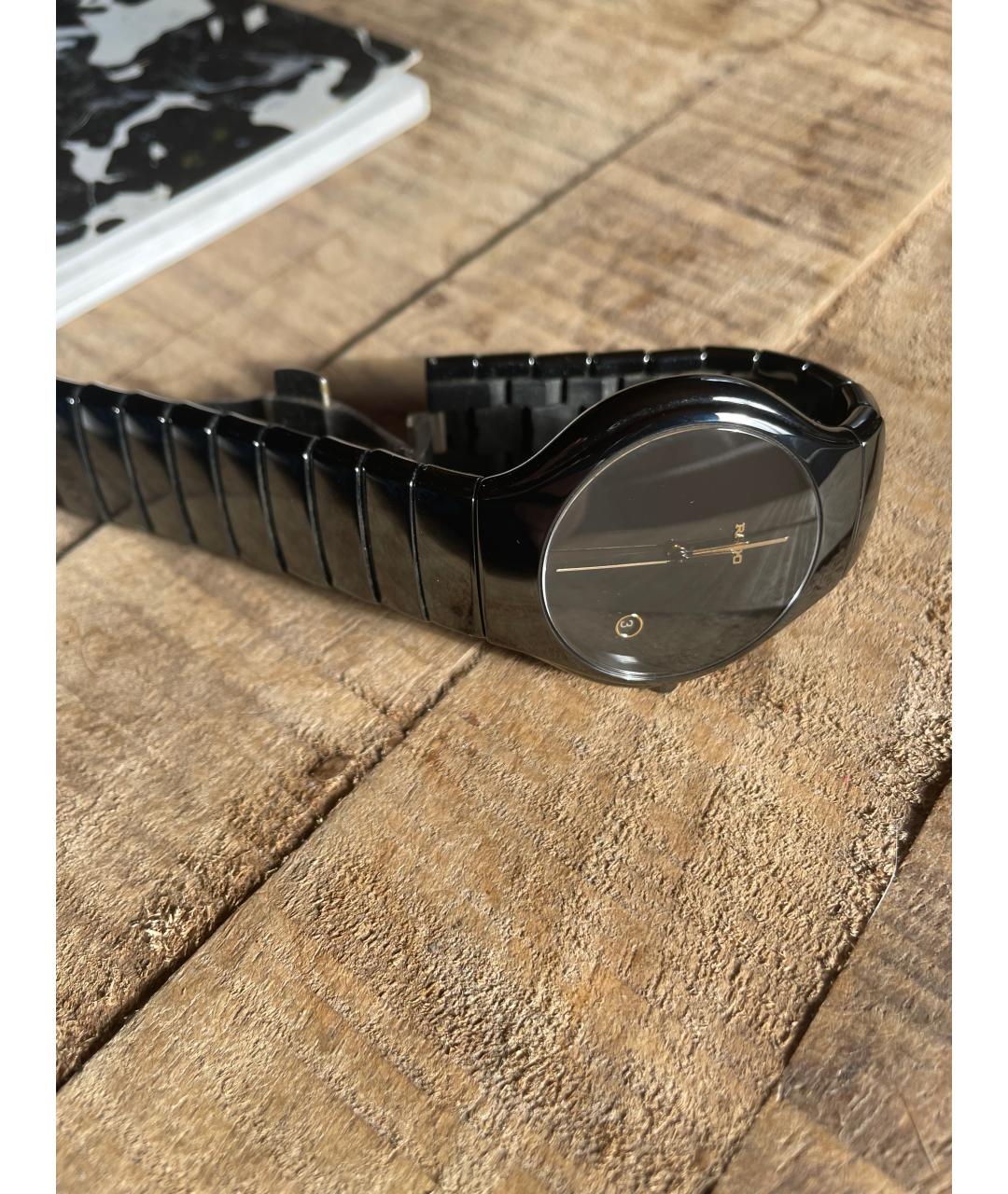 RADO Черные керамические часы, фото 3