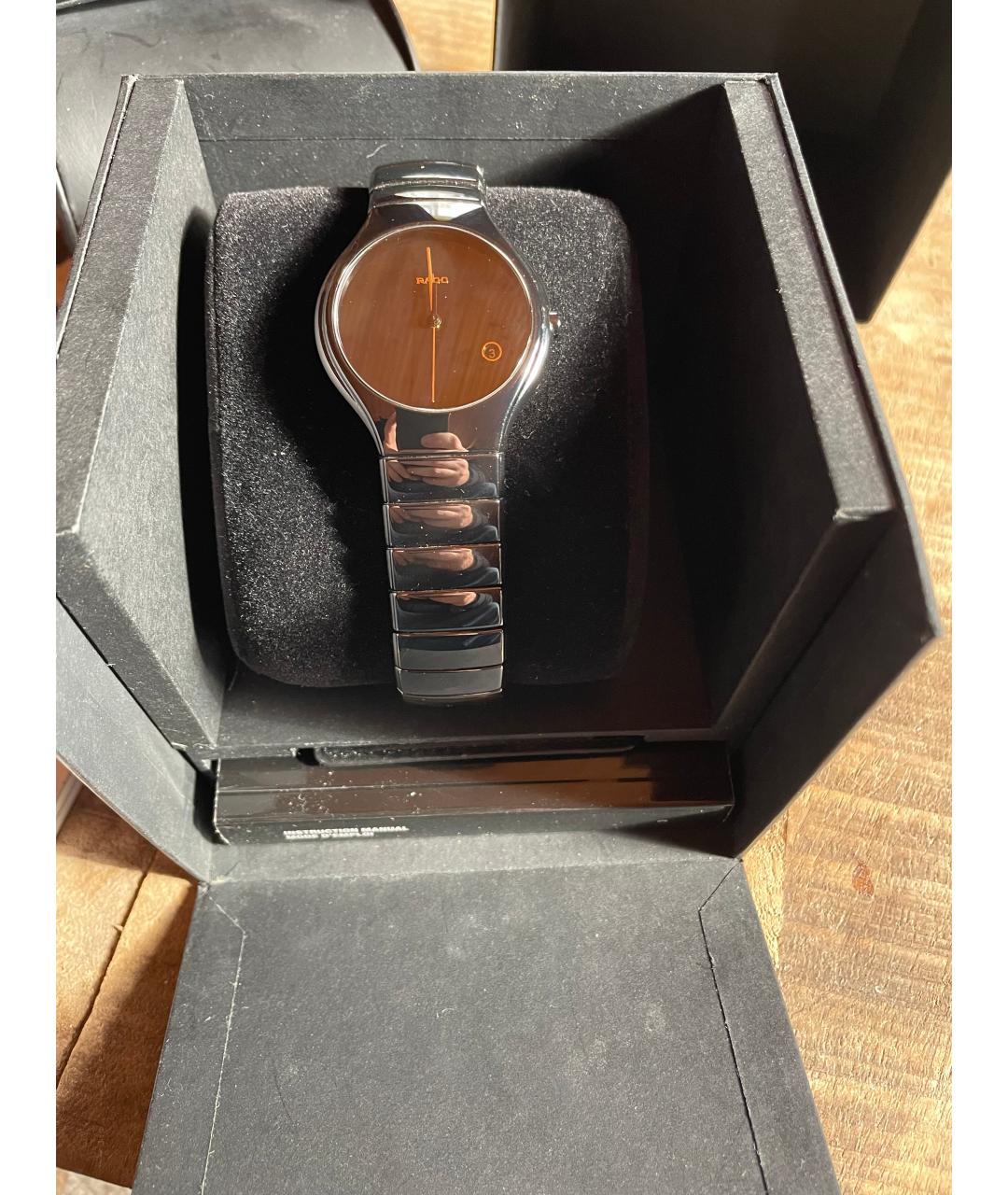 RADO Черные керамические часы, фото 5