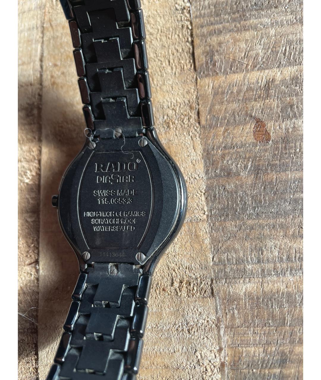RADO Черные керамические часы, фото 2