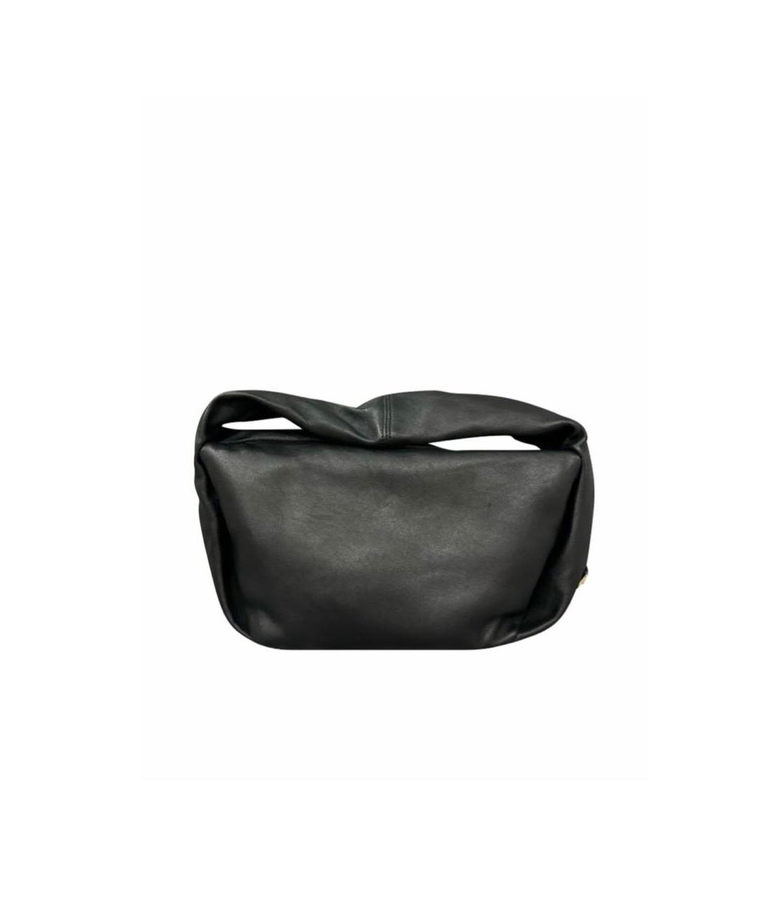 DOLCE&GABBANA Черная кожаная сумка тоут, фото 5