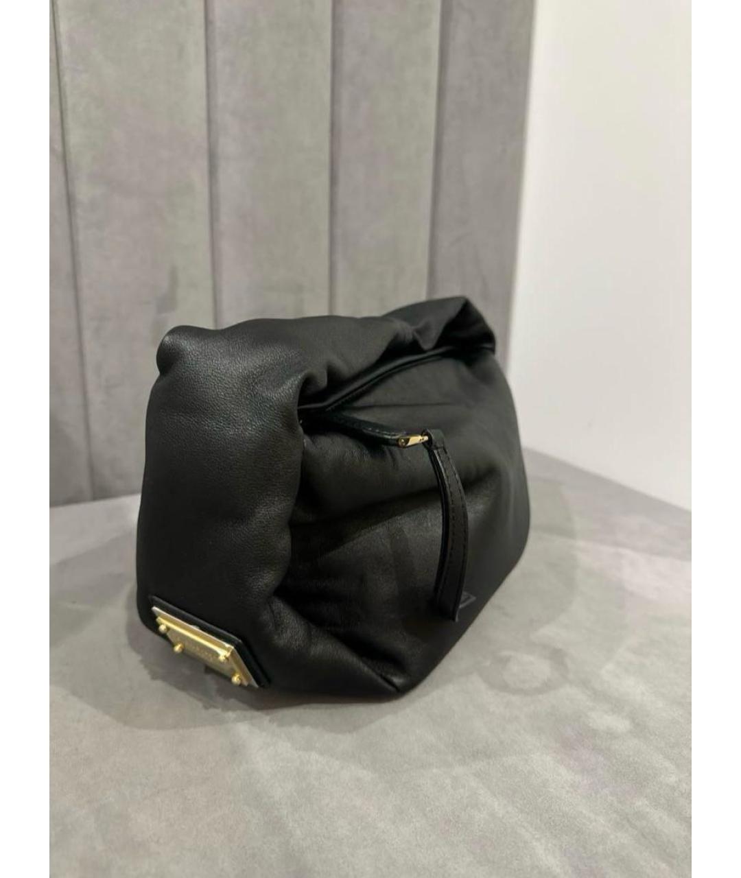 DOLCE&GABBANA Черная кожаная сумка тоут, фото 2