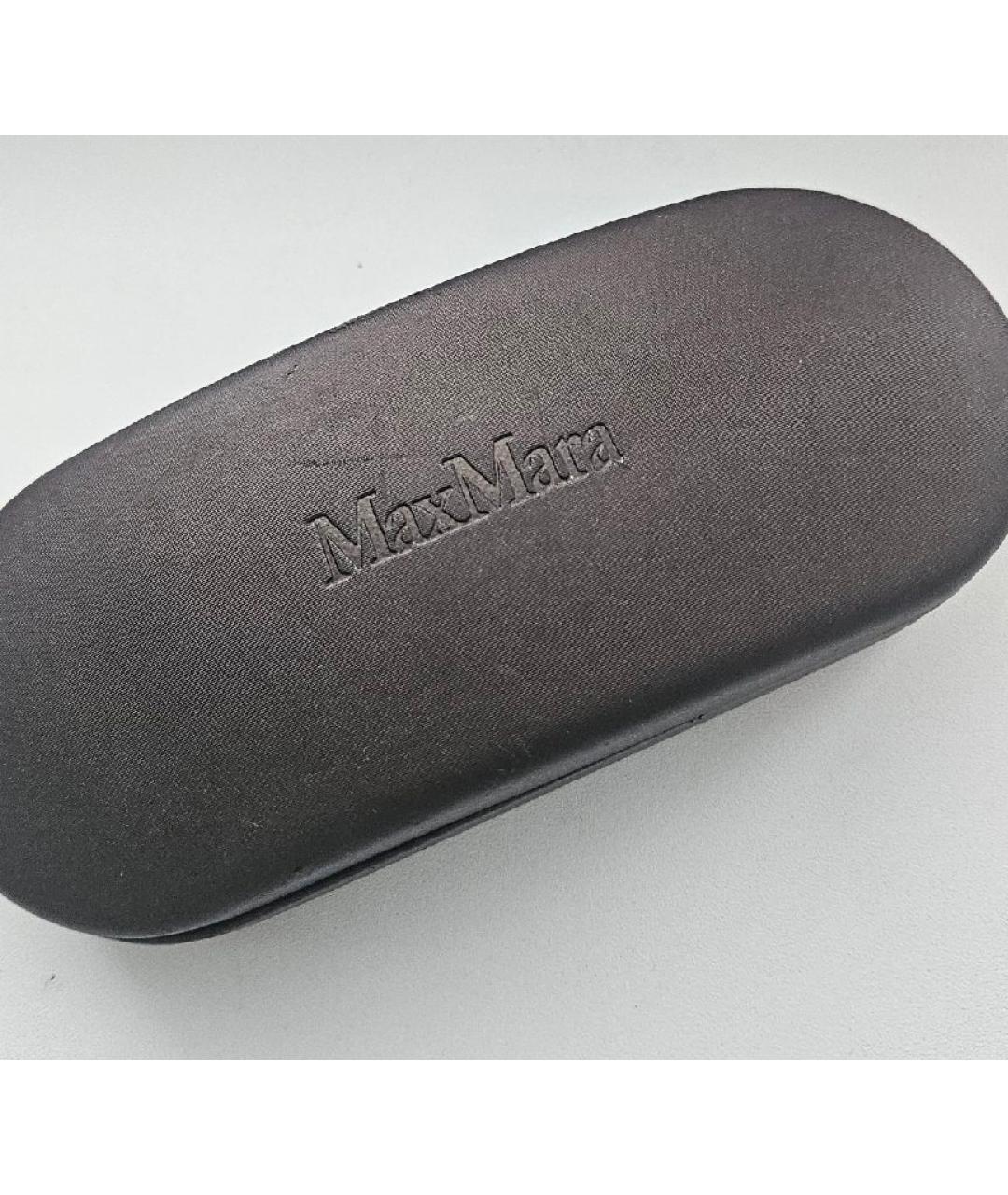 MAX MARA Черные пластиковые солнцезащитные очки, фото 7