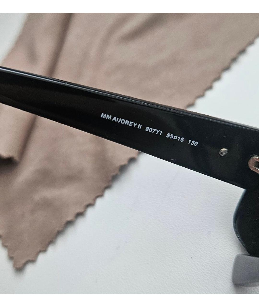 MAX MARA Черные пластиковые солнцезащитные очки, фото 6