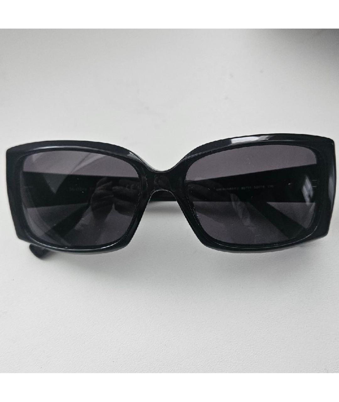 MAX MARA Черные пластиковые солнцезащитные очки, фото 8