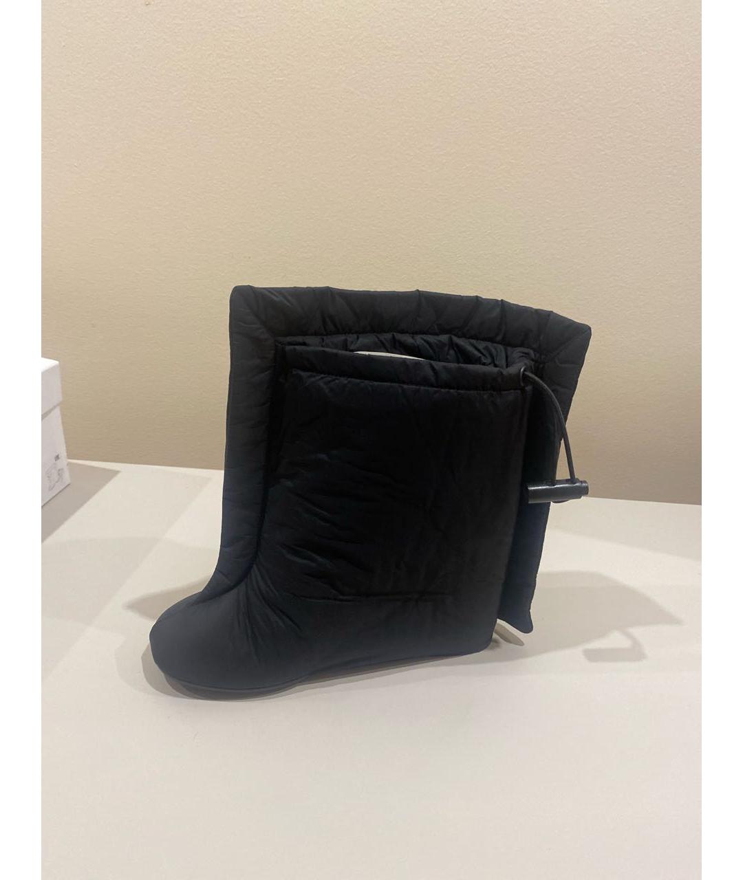 MM6 MAISON MARGIELA Черные кожаные ботильоны, фото 3