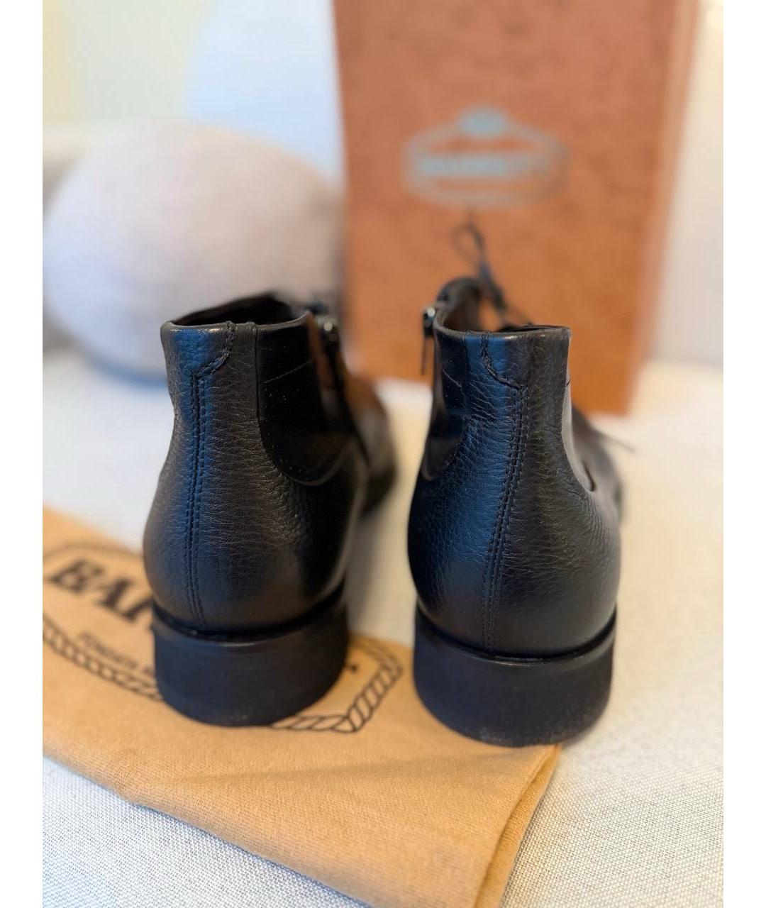 BARRETT Черные кожаные высокие ботинки, фото 3