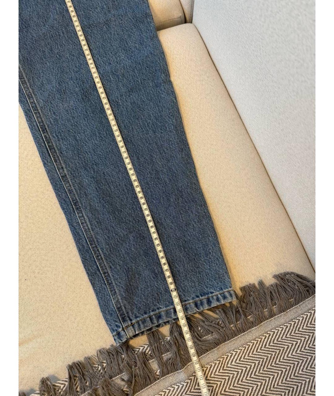 FORTE COUTURE Синие хлопковые прямые джинсы, фото 5