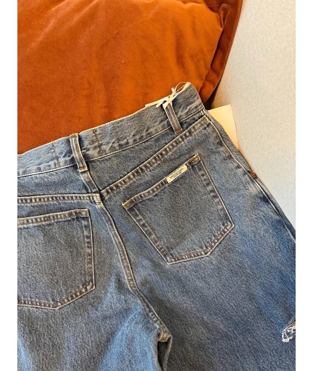 FORTE COUTURE Синие хлопковые прямые джинсы, фото 6