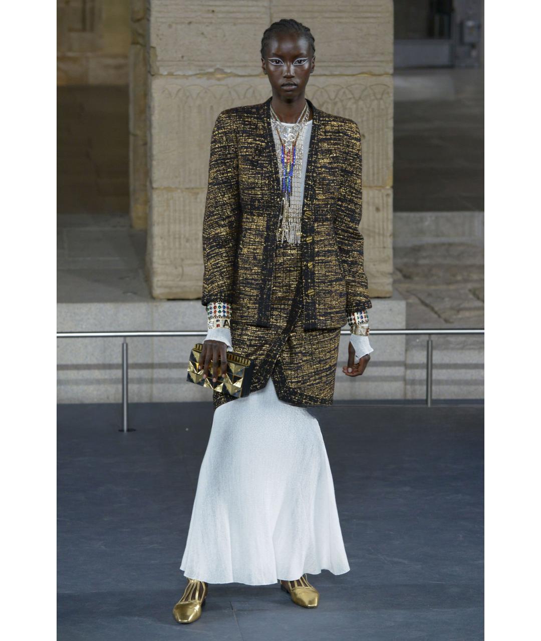 CHANEL Черный твидовый жакет/пиджак, фото 2