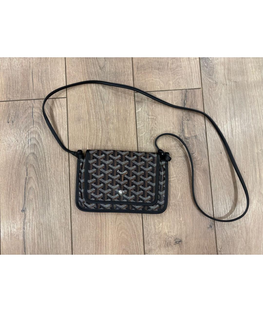 GOYARD Черная кожаная сумка через плечо, фото 4