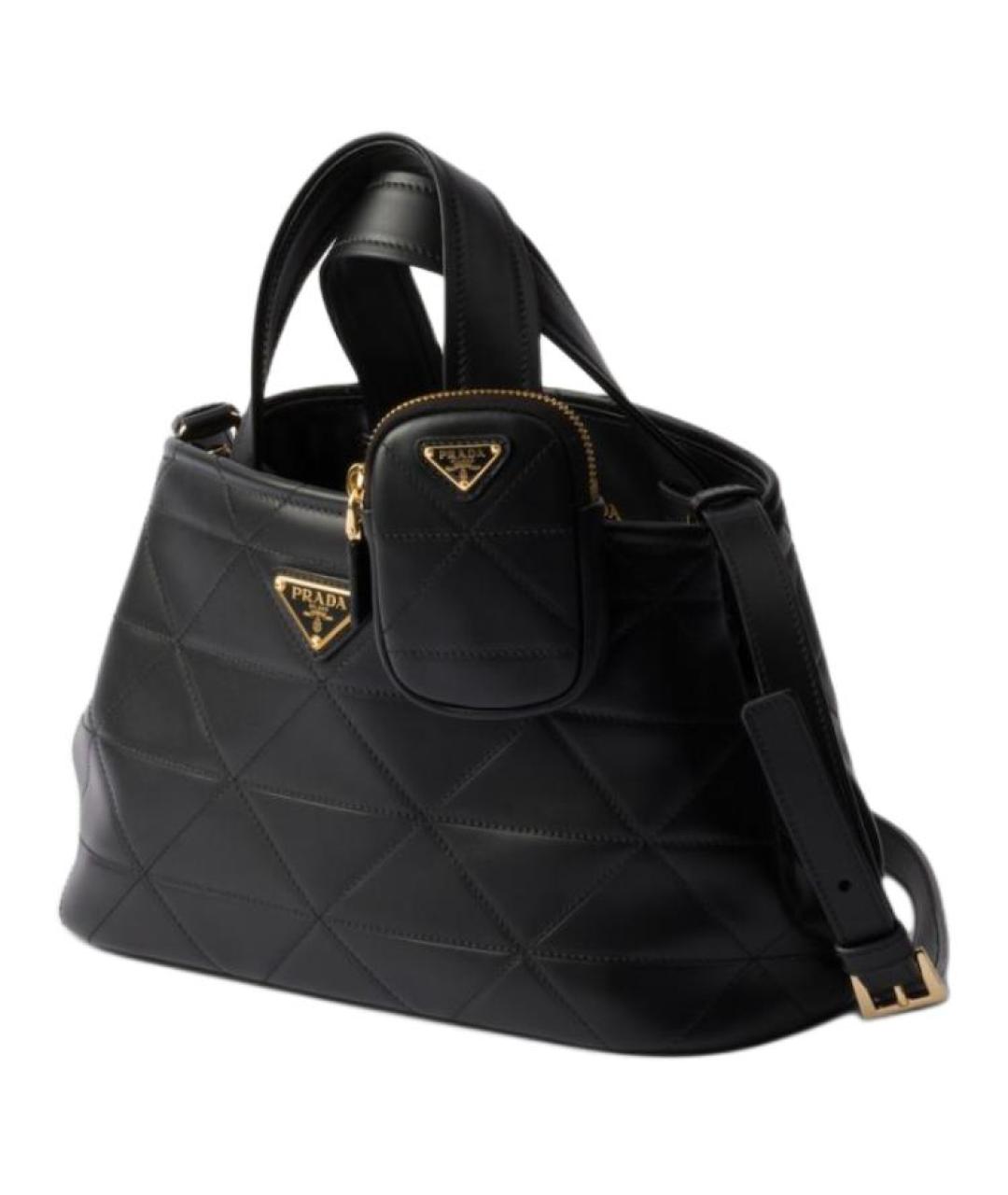 PRADA Черная кожаная сумка через плечо, фото 2