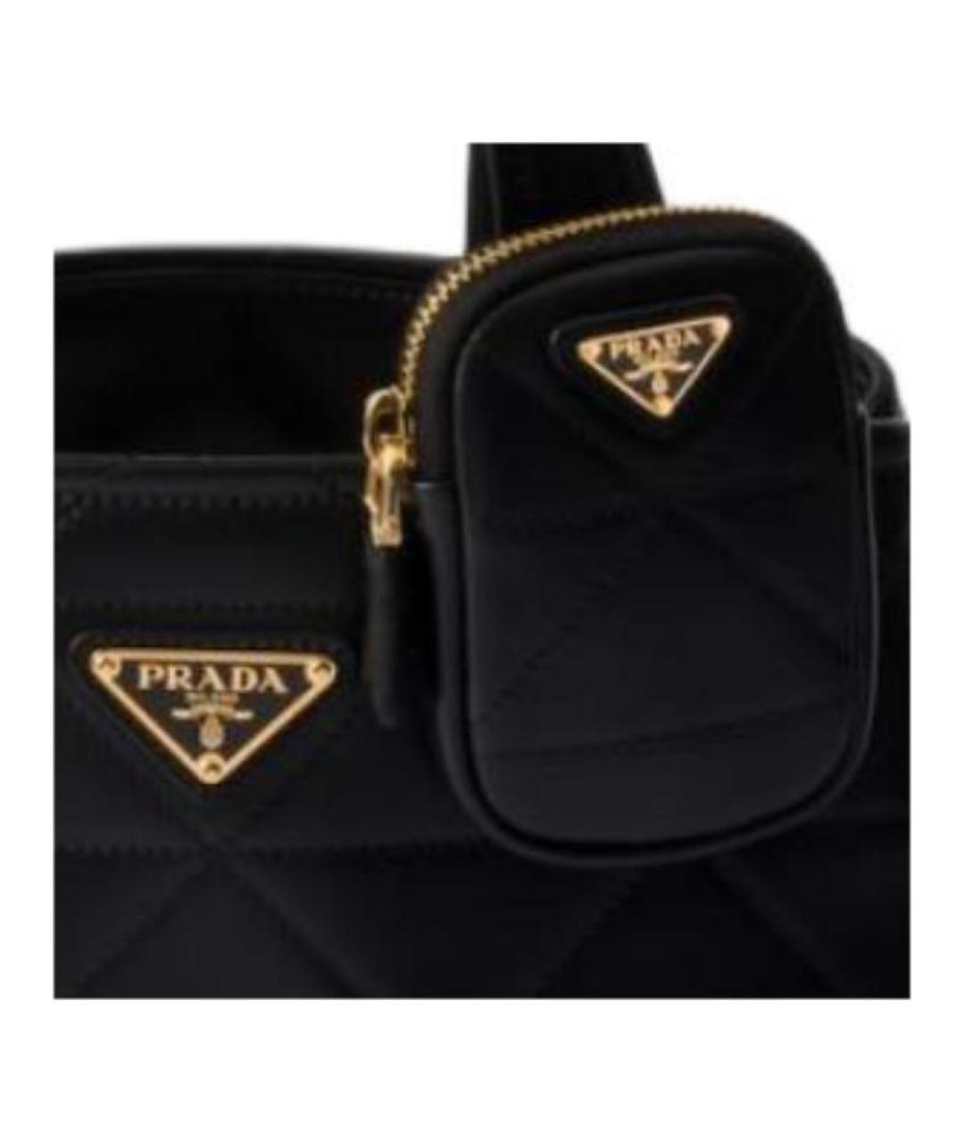 PRADA Черная кожаная сумка через плечо, фото 6