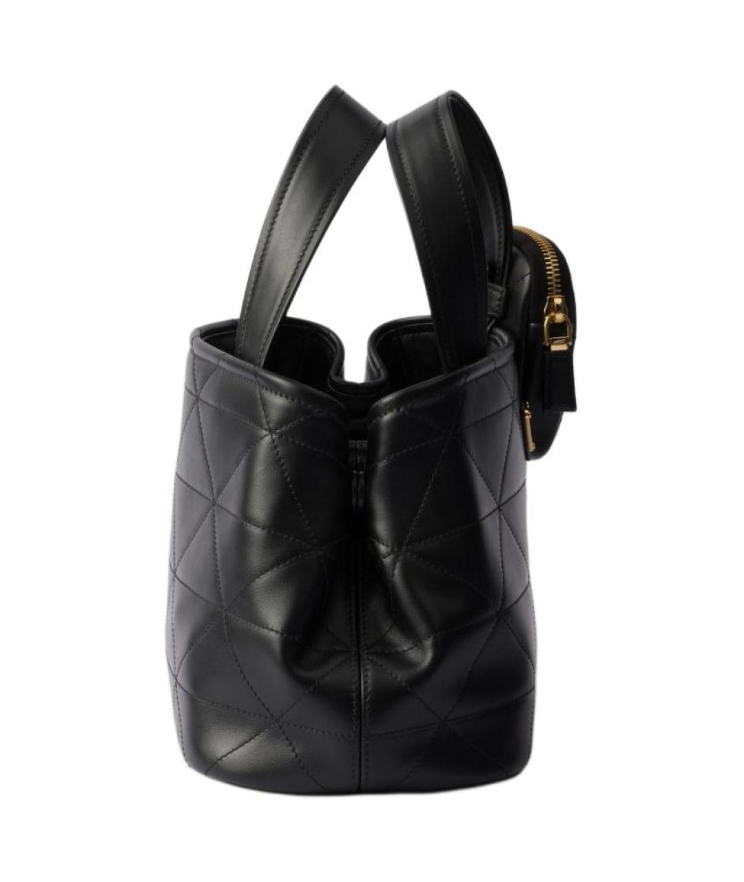 PRADA Черная кожаная сумка через плечо, фото 3