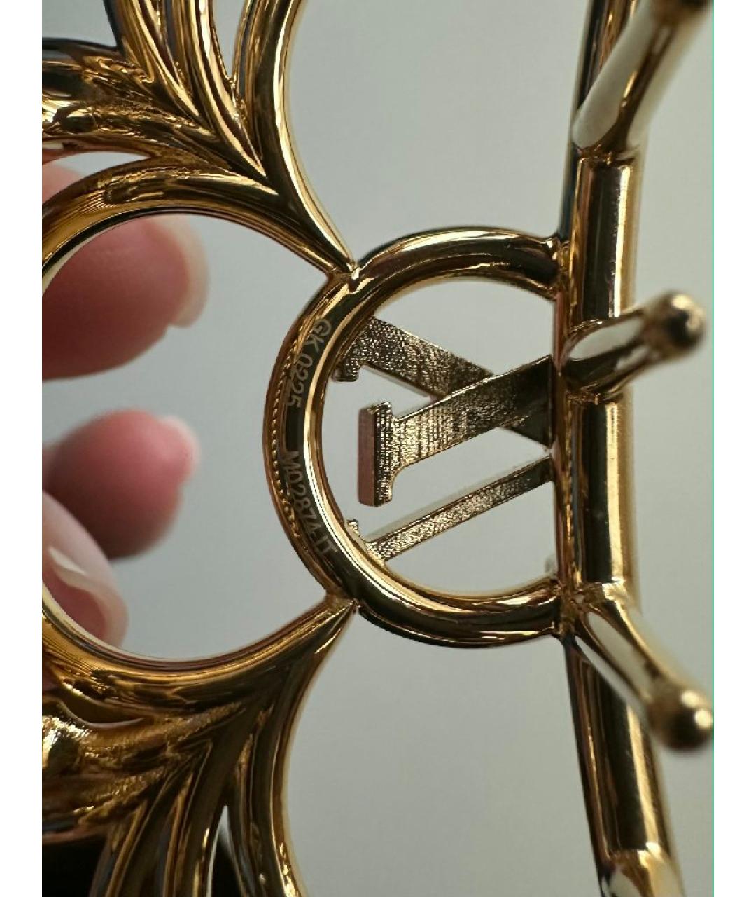LOUIS VUITTON Золотая заколка, фото 6