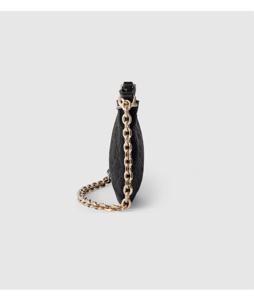 GUCCI Черная кожаная сумка с короткими ручками, фото 2