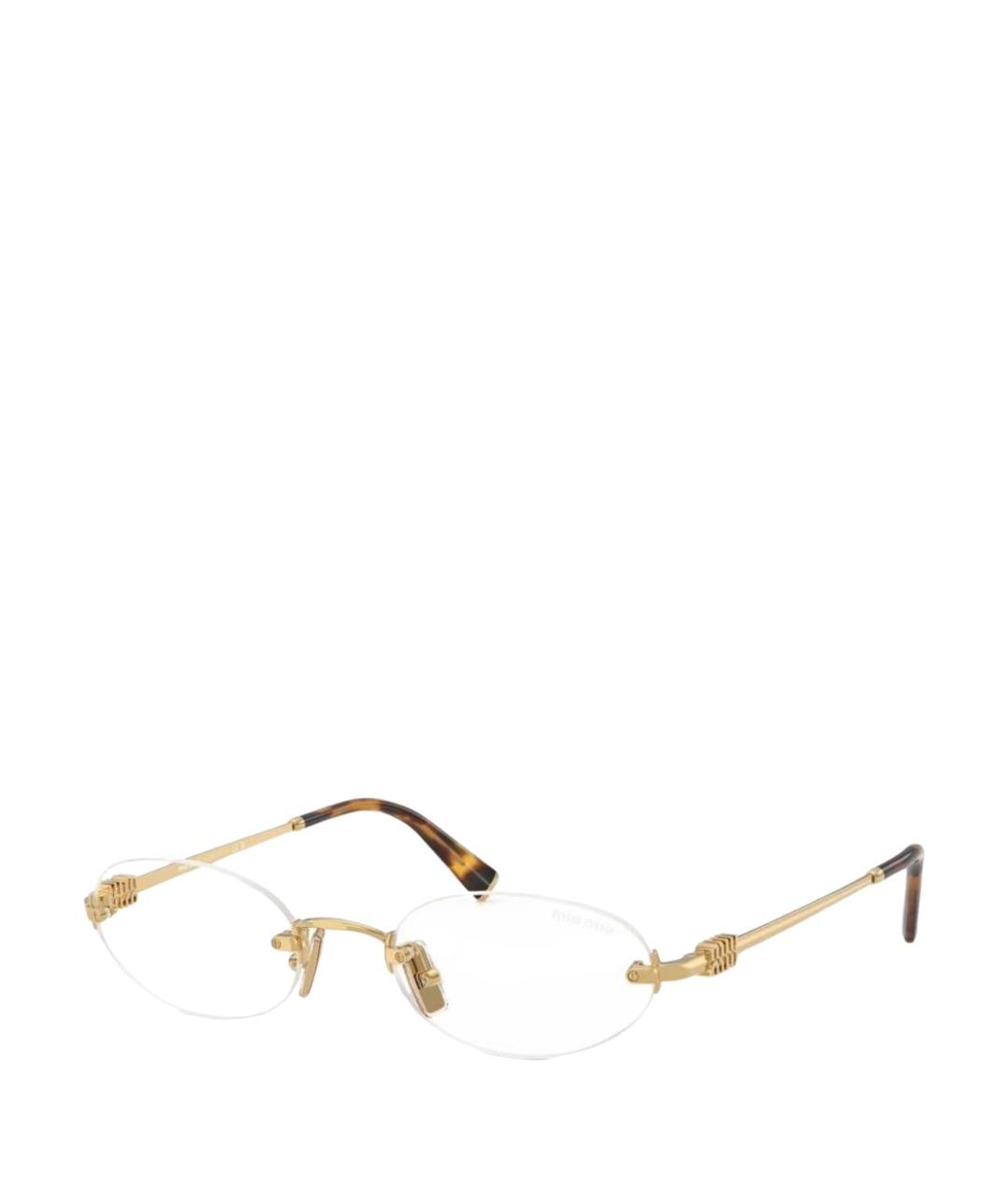 MIU MIU Белые металлические солнцезащитные очки, фото 1