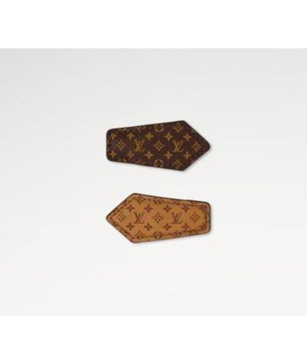 LOUIS VUITTON Коричневая заколка, фото 9