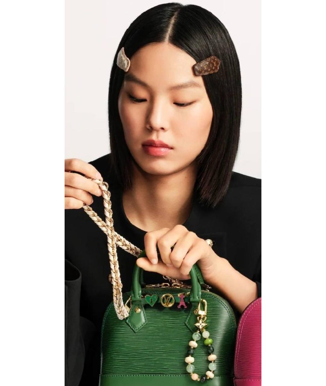 LOUIS VUITTON Коричневая заколка, фото 8