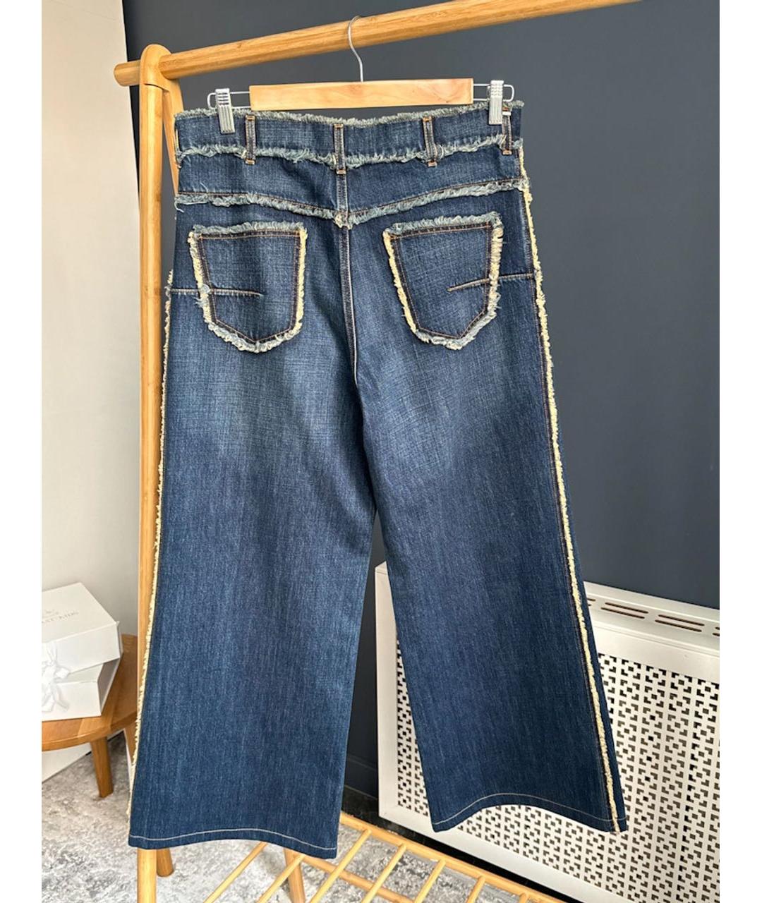 CHRISTIAN DIOR Темно-синие хлопковые прямые джинсы, фото 2