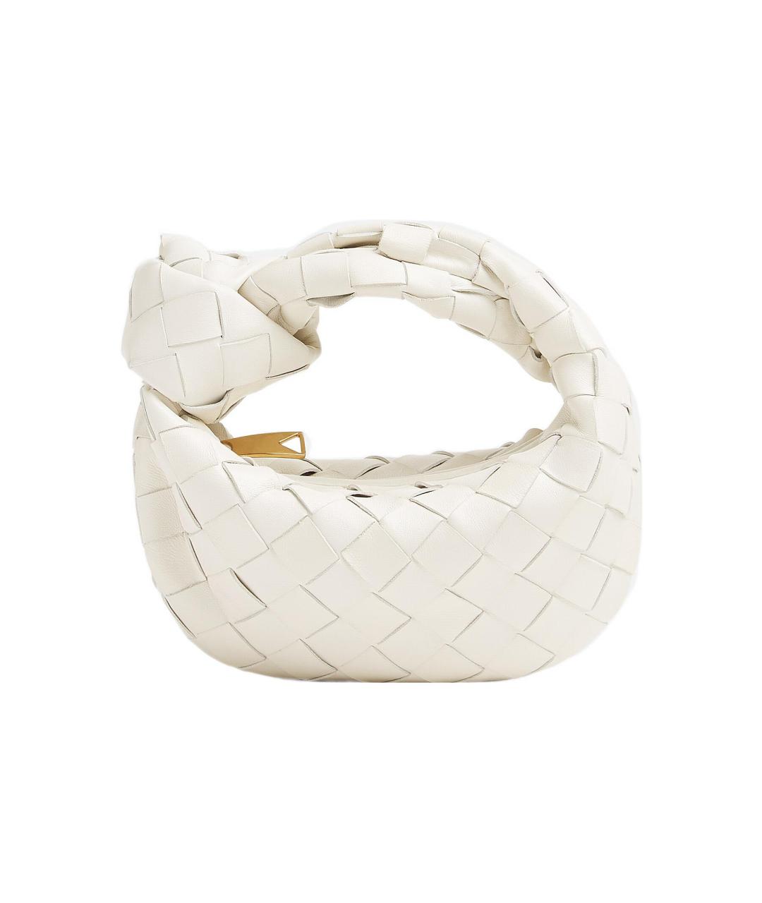 BOTTEGA VENETA Белая кожаная сумка через плечо, фото 1