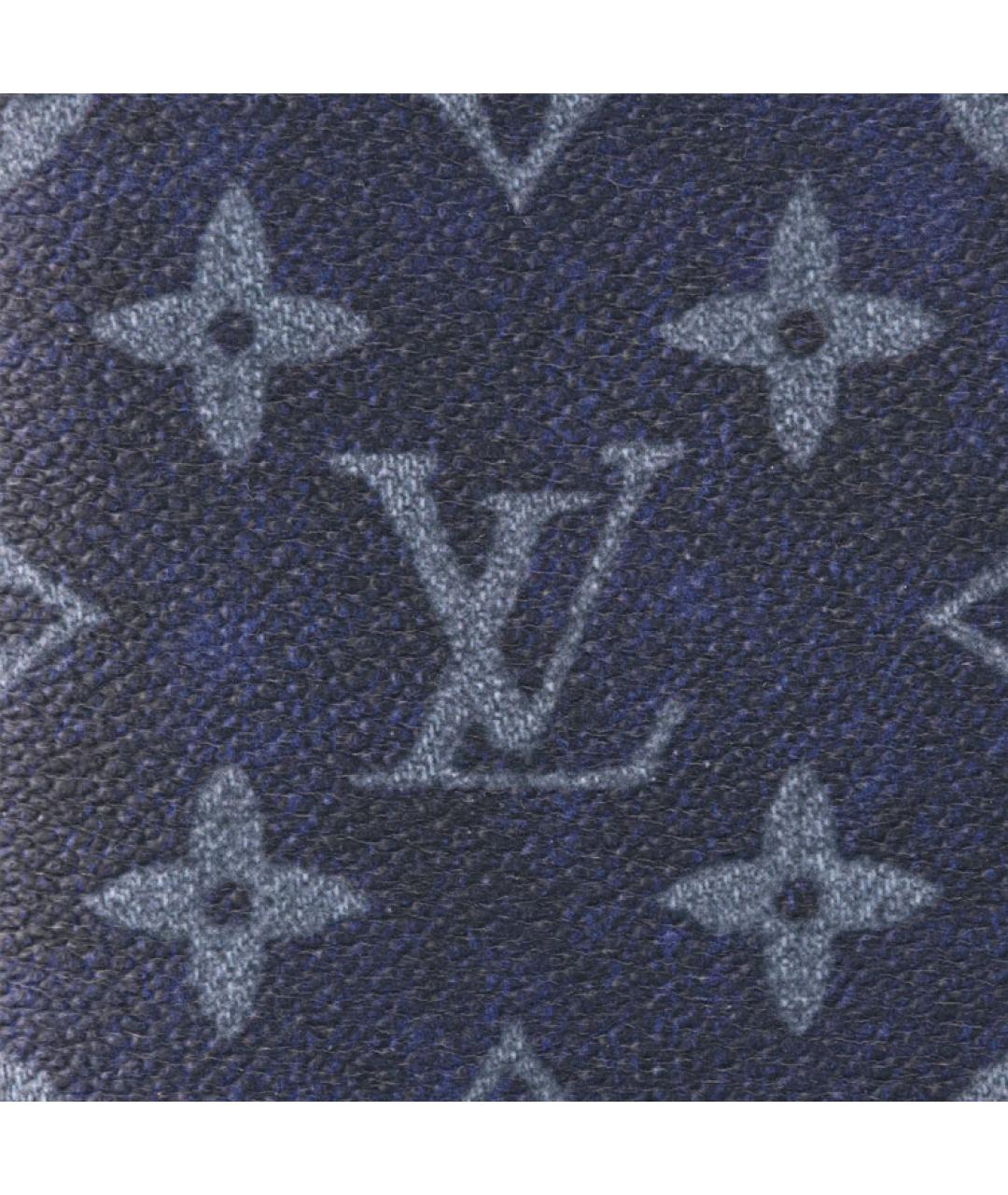 LOUIS VUITTON Синий кожаный кошелек, фото 6