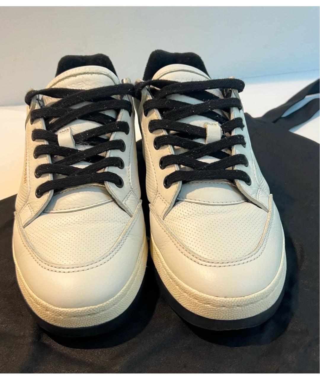 SAINT LAURENT Белые кожаные кеды, фото 2