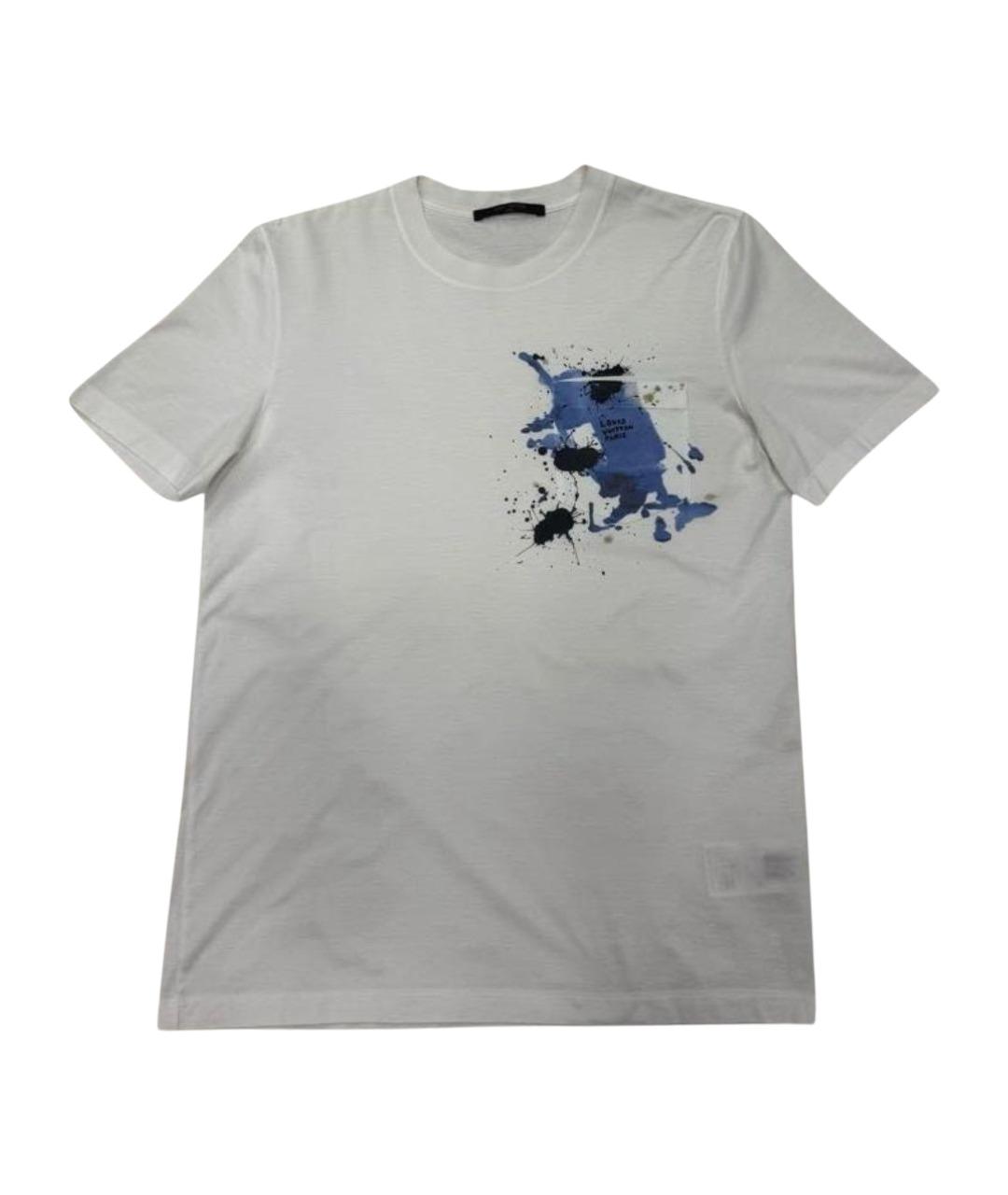 LOUIS VUITTON Белая хлопковая футболка, фото 1