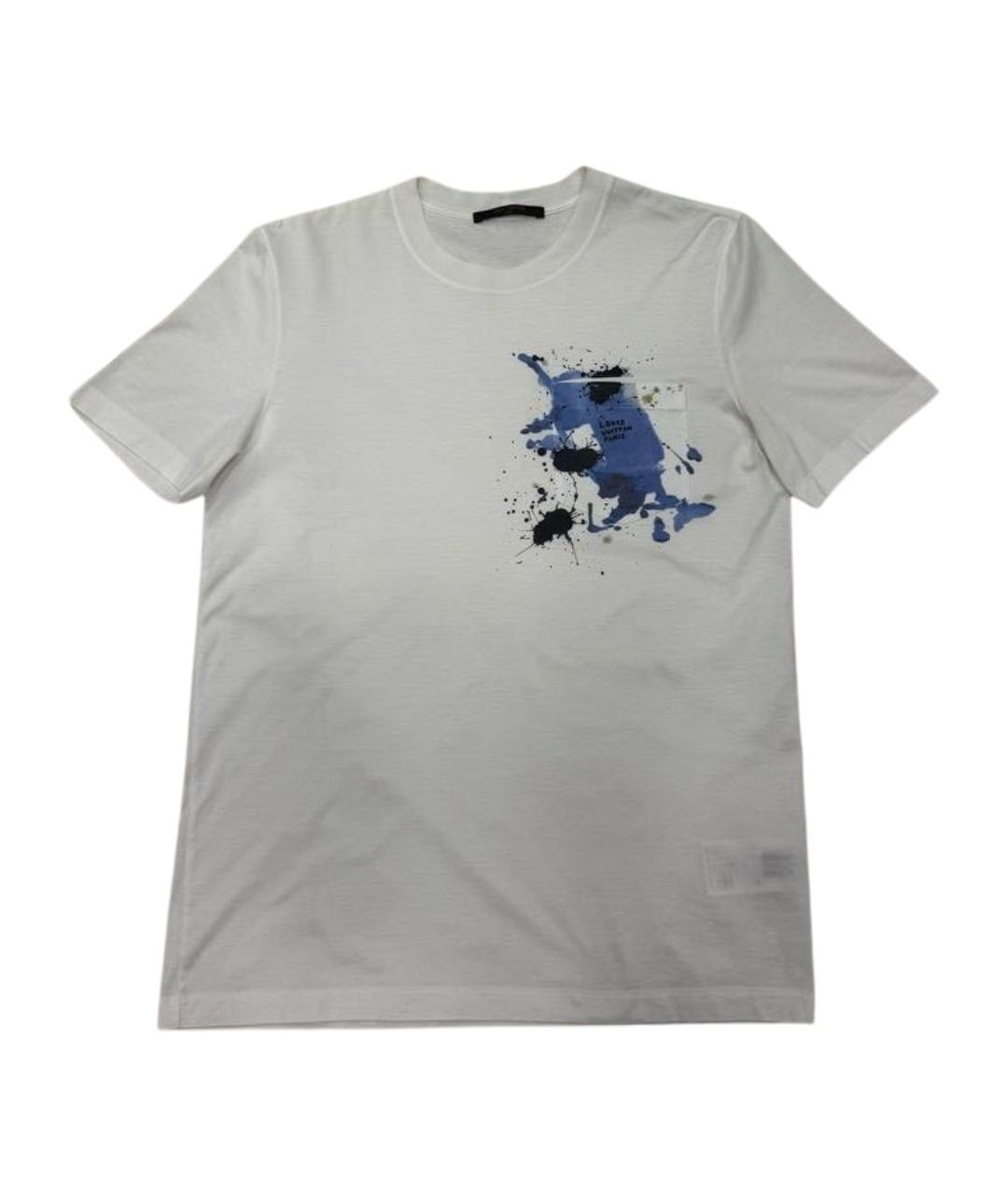 LOUIS VUITTON Белая хлопковая футболка, фото 6