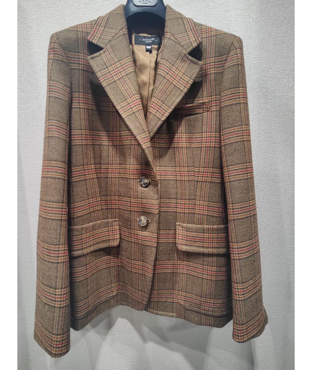 WEEKEND MAX MARA Мульти шерстяной жакет/пиджак, фото 6