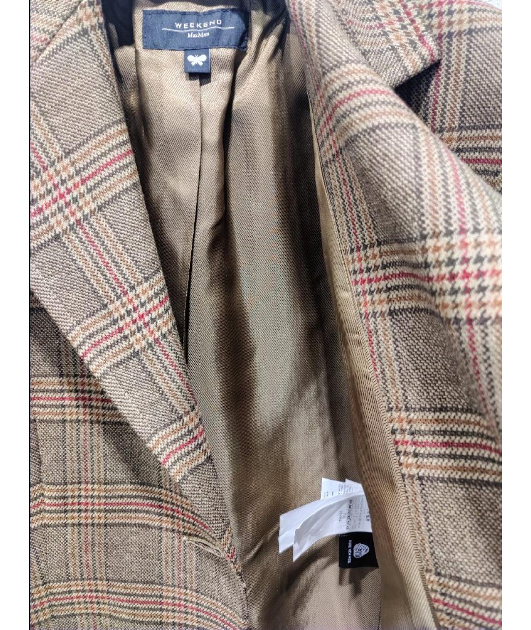 WEEKEND MAX MARA Мульти шерстяной жакет/пиджак, фото 7
