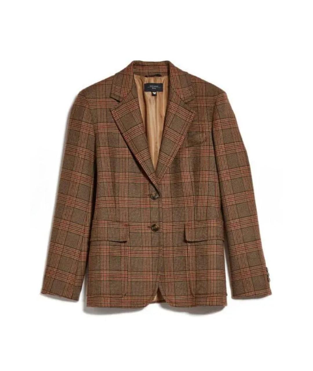 WEEKEND MAX MARA Мульти шерстяной жакет/пиджак, фото 9