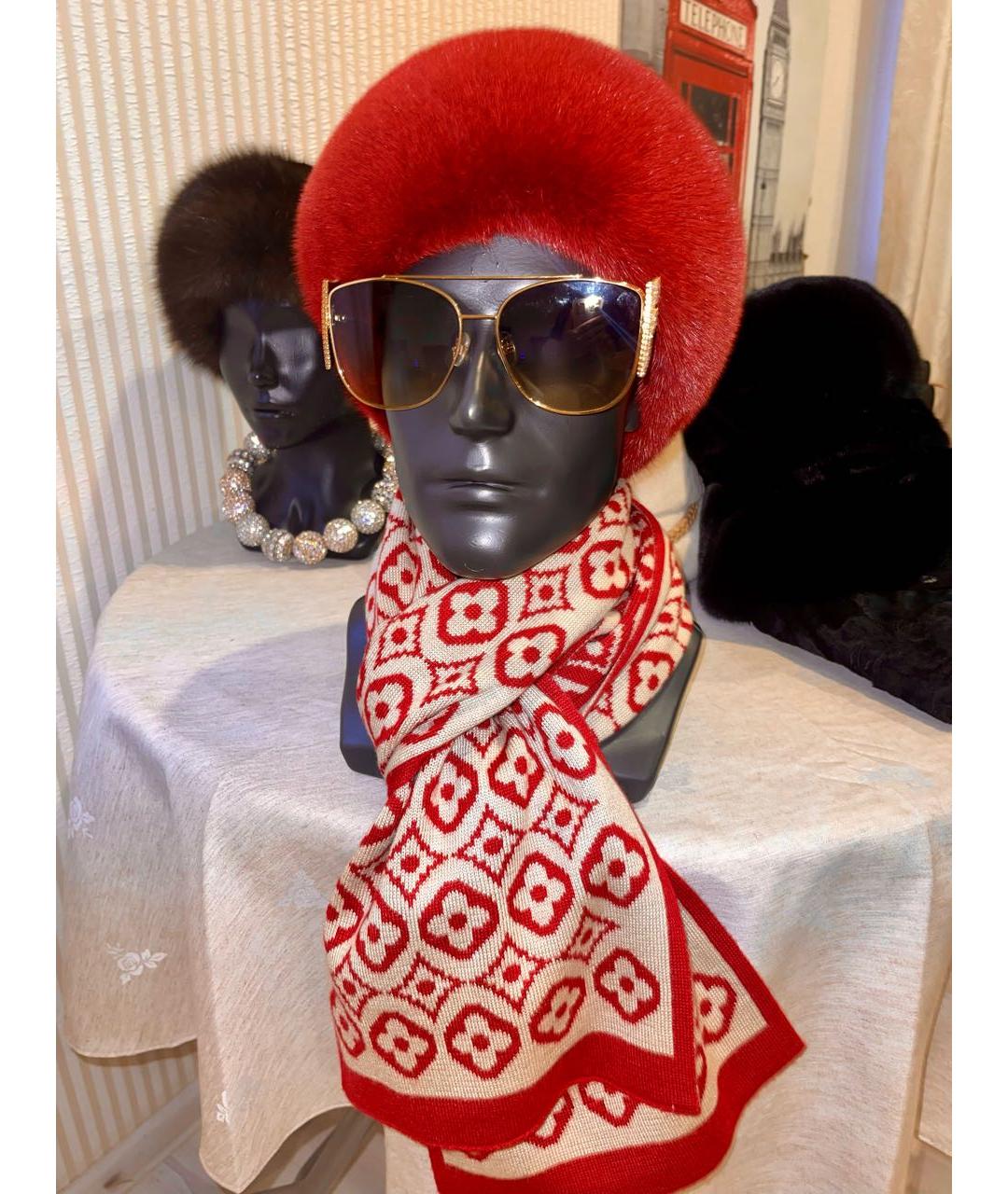 LOUIS VUITTON Мульти шерстяной шарф, фото 2