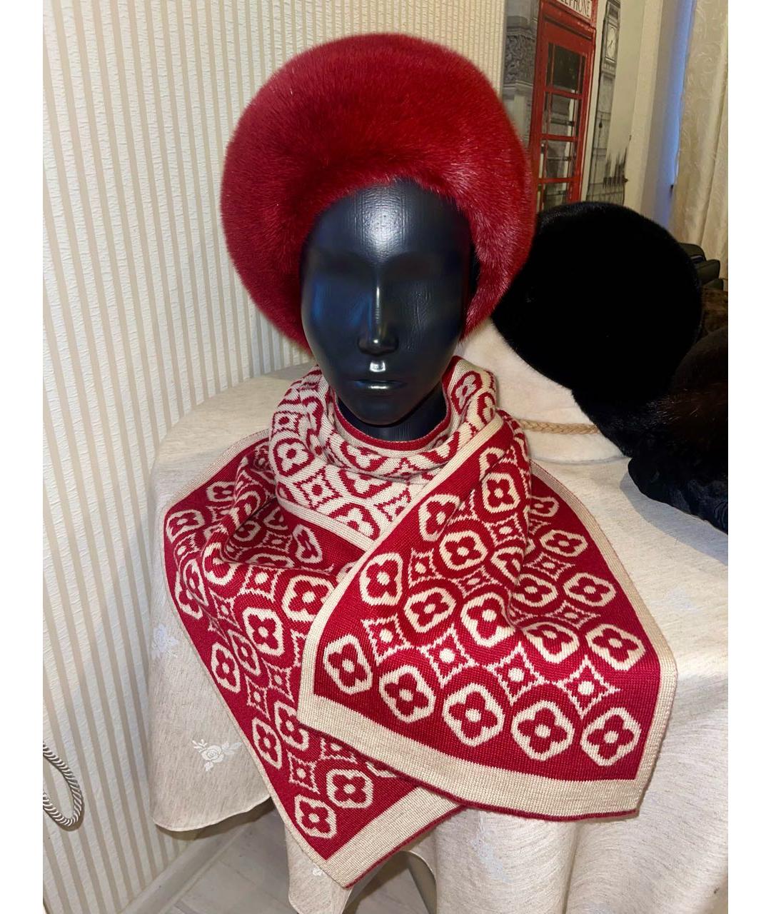 LOUIS VUITTON Мульти шерстяной шарф, фото 3