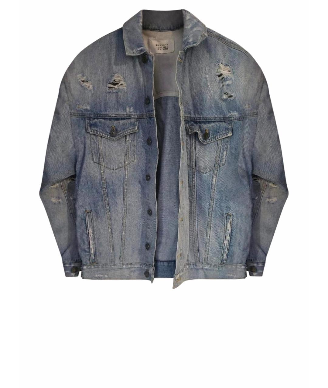 GIVENCHY Голубая хлопковая куртка, фото 1