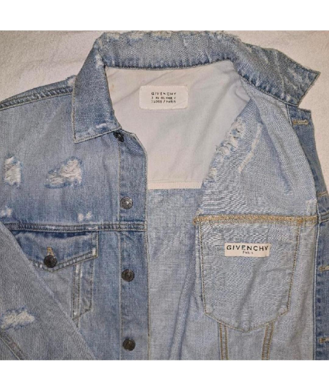 GIVENCHY Голубая хлопковая куртка, фото 4