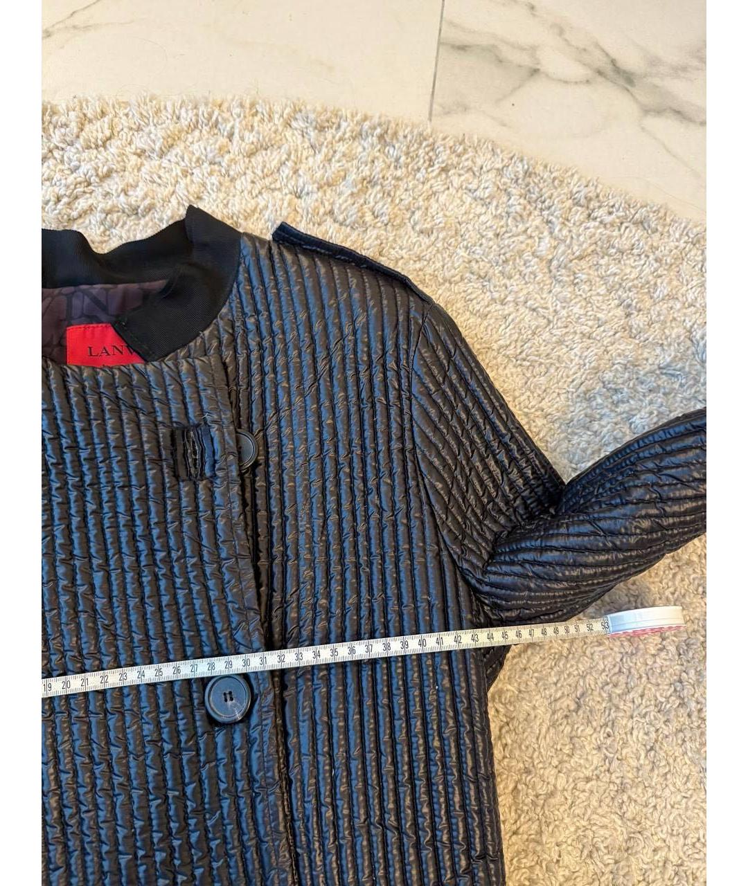 LANVIN Серый шерстяной тренч/плащ, фото 6