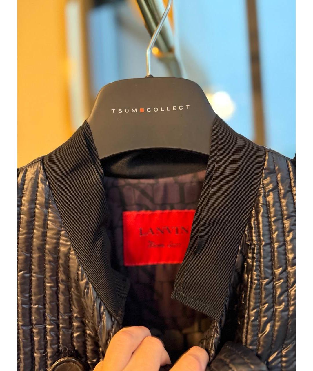 LANVIN Серый шерстяной тренч/плащ, фото 3