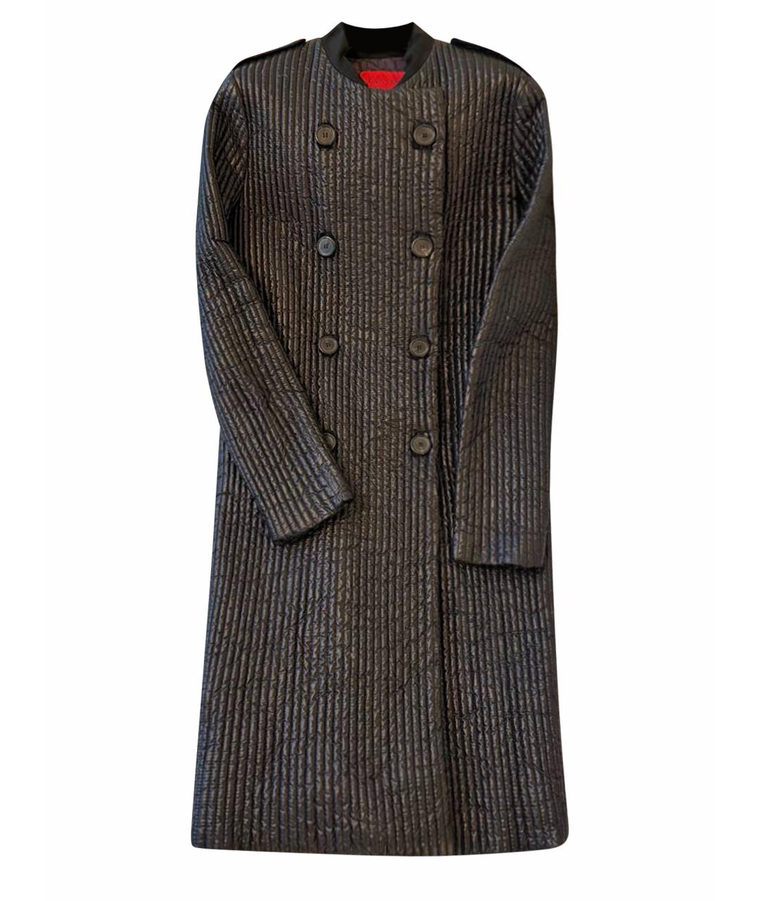 LANVIN Серый шерстяной тренч/плащ, фото 1