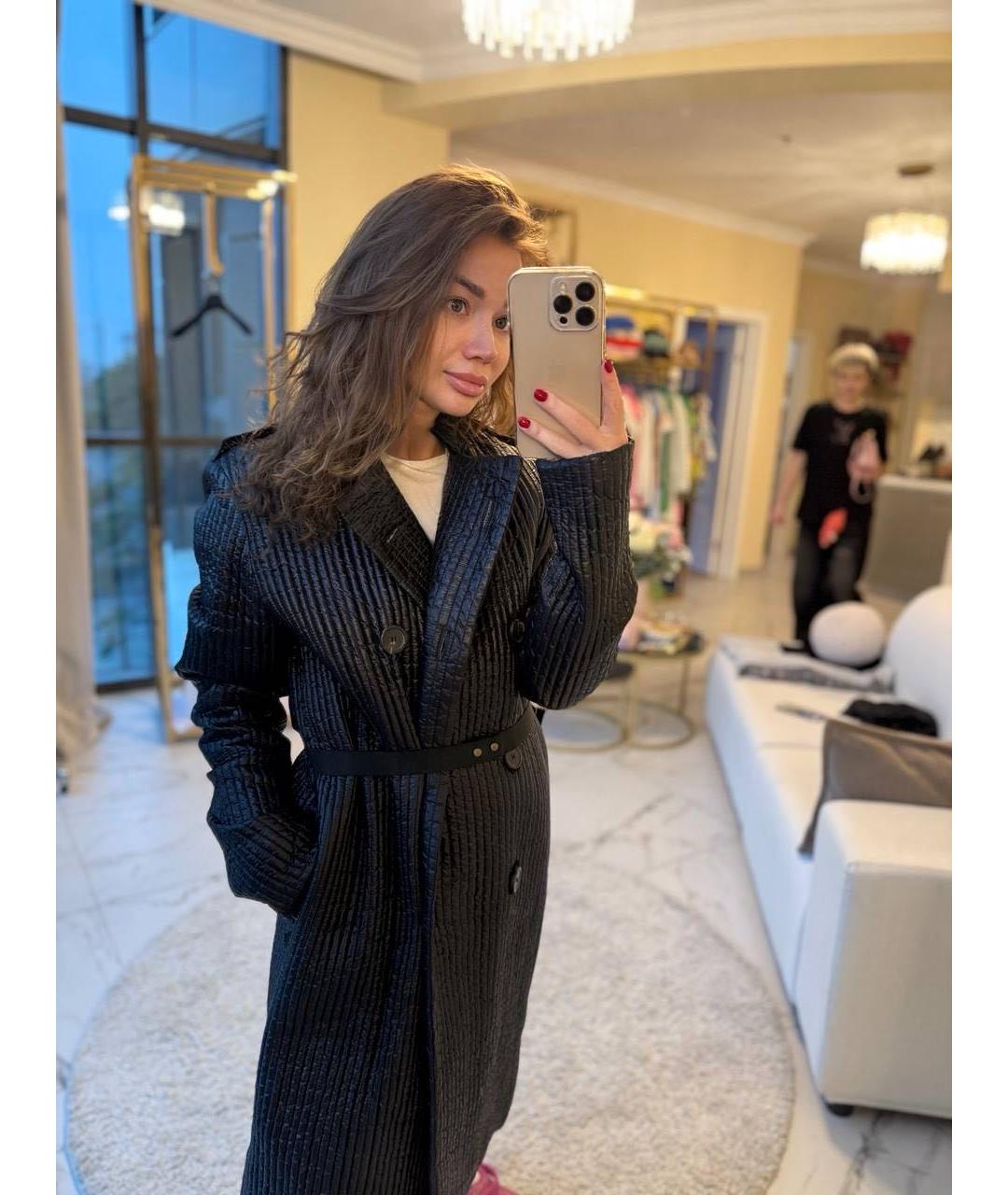 LANVIN Серый шерстяной тренч/плащ, фото 7