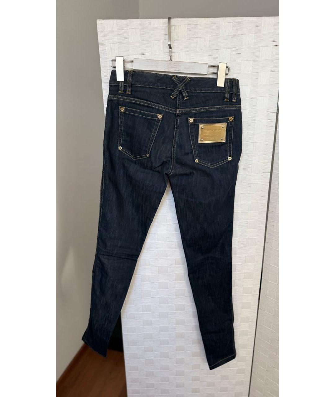 DOLCE&GABBANA Черные хлопковые джинсы слим, фото 2