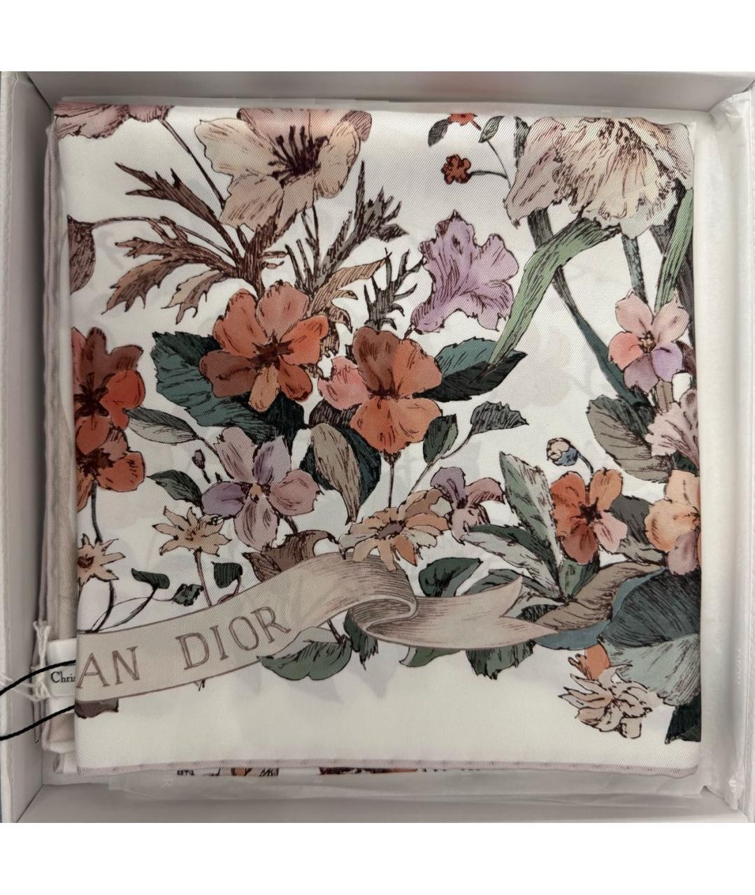 CHRISTIAN DIOR Мульти шелковый платок, фото 5