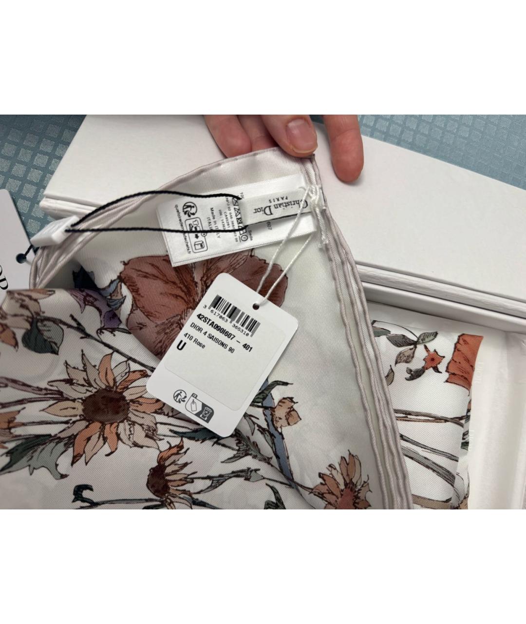 CHRISTIAN DIOR Мульти шелковый платок, фото 2