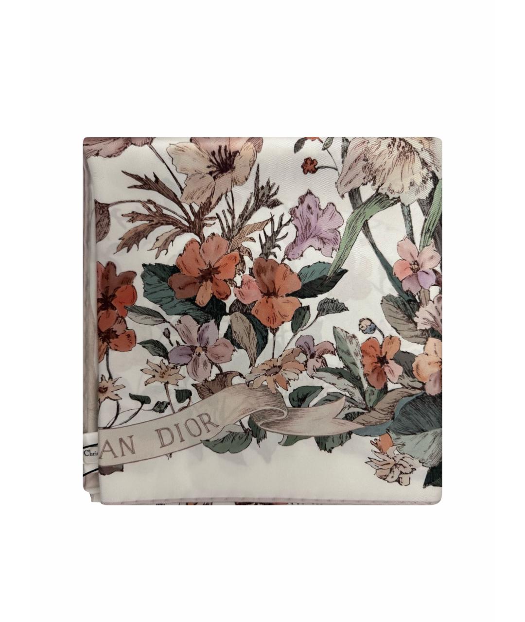 CHRISTIAN DIOR Мульти шелковый платок, фото 1