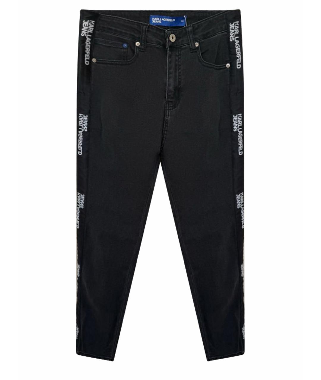 KARL LAGERFELD Черные хлопковые джинсы слим, фото 6