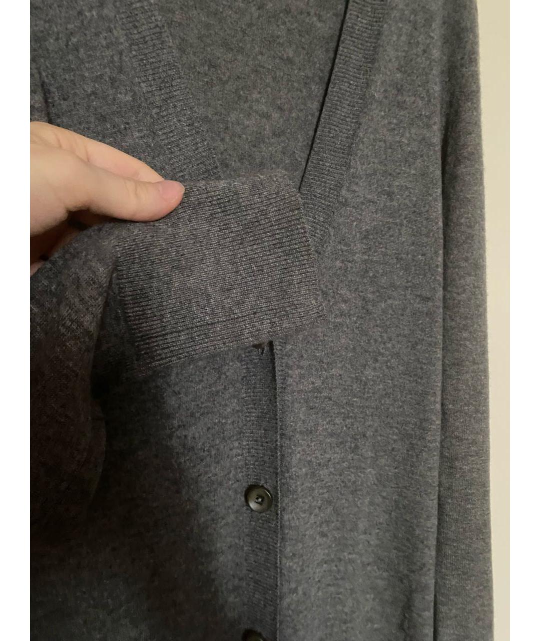 LOEWE Серый кашемировый кардиган, фото 8