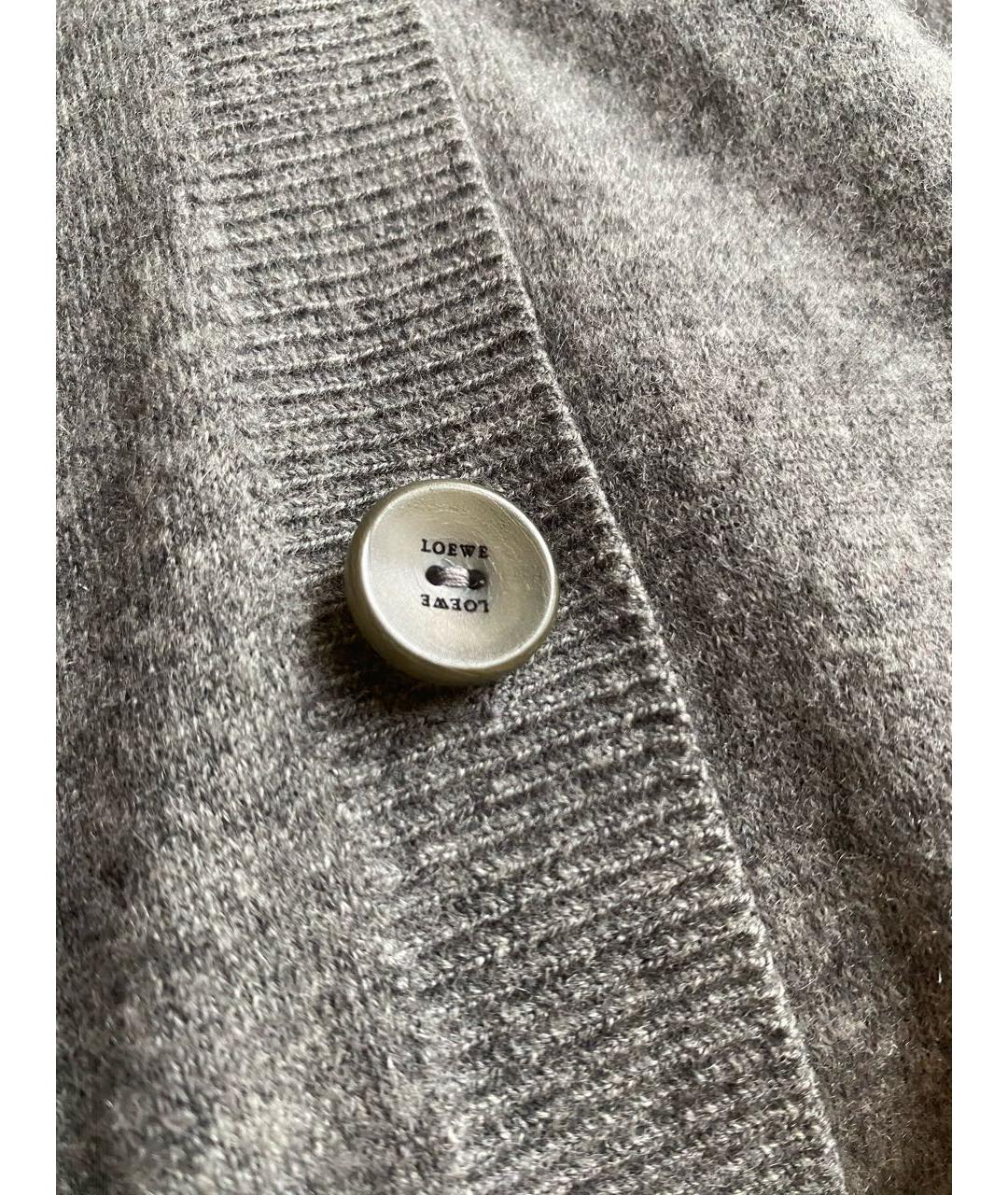 LOEWE Серый кашемировый кардиган, фото 4