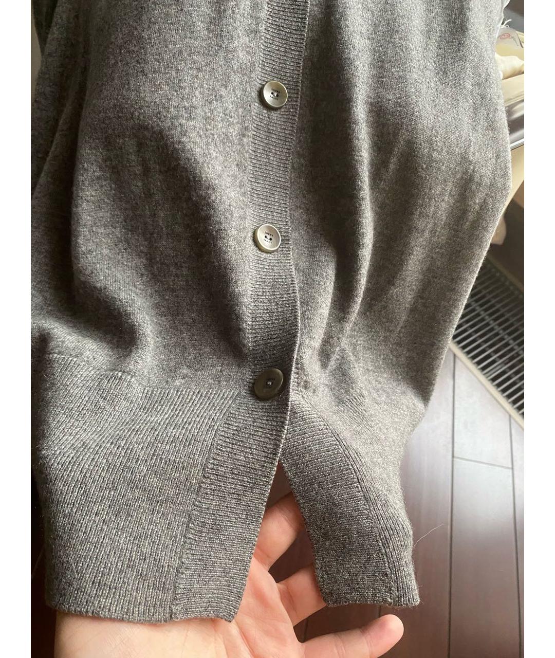 LOEWE Серый кашемировый кардиган, фото 5