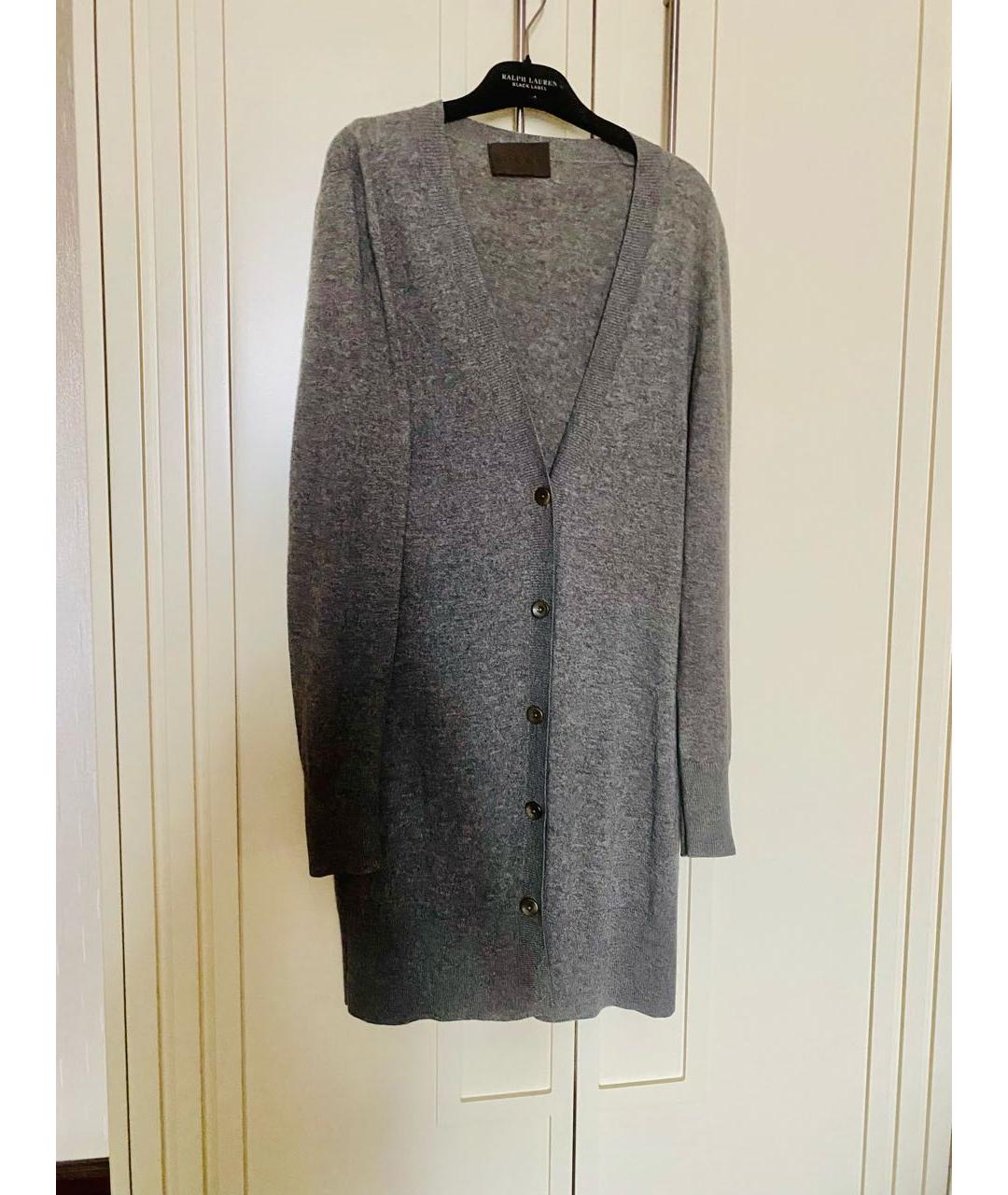 LOEWE Серый кашемировый кардиган, фото 9